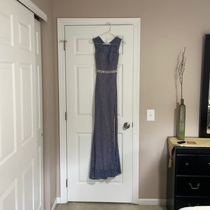 Like NEW FORMAL sparkly blueish purple lace dress